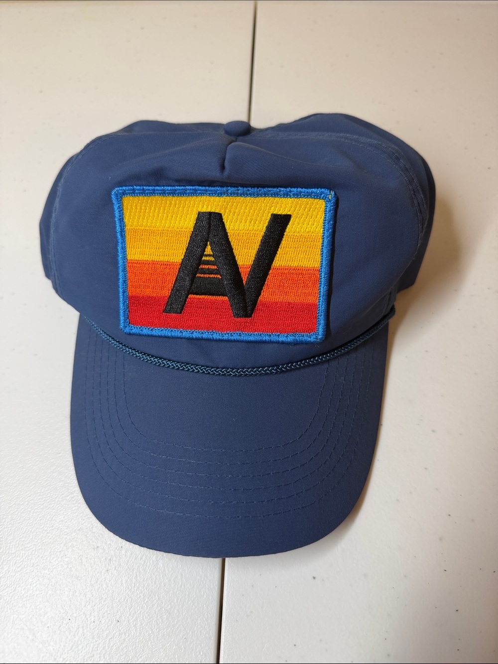 Aviator Nation LOGO RAINBOW - VINTAGE NYLON TRUCKER HAT, Good Clean Condition - Picture 2 of 7
